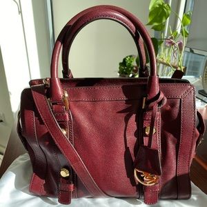 Michael Kors Collins Studded Soft Leather - Merlot